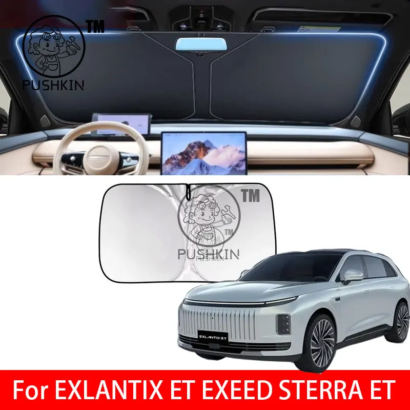 

For EXLANTIX ET EXEED STERRA ET Car Sun Viso Front Window Windshield Sunshade Heat Insulation Summer Sun UV Protection Auto