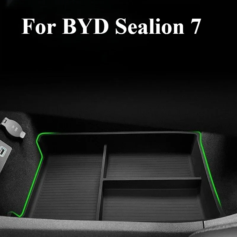 For BYD Sealion 7 Sea Lion 07 EV 2024 2025 Central Control Storage Box Partition Storage Car Interior Accessories