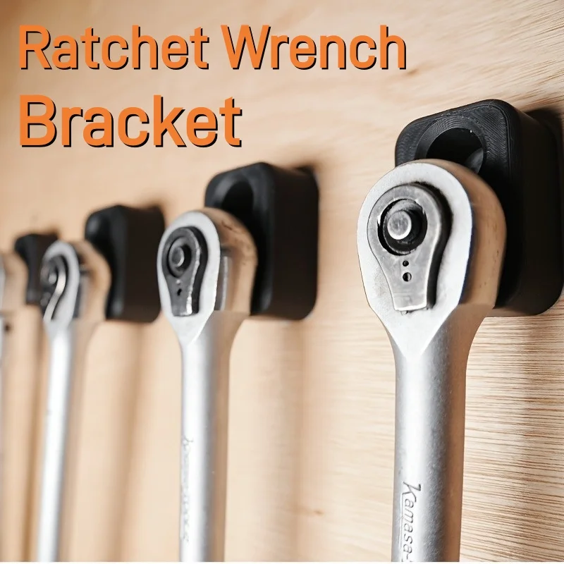

Tool Storage for Mechanics 3pcs Ratchet Organizer Kit Wrench Storage Rack for Tool Box Drawer Impact-resistant Mount for 1/4