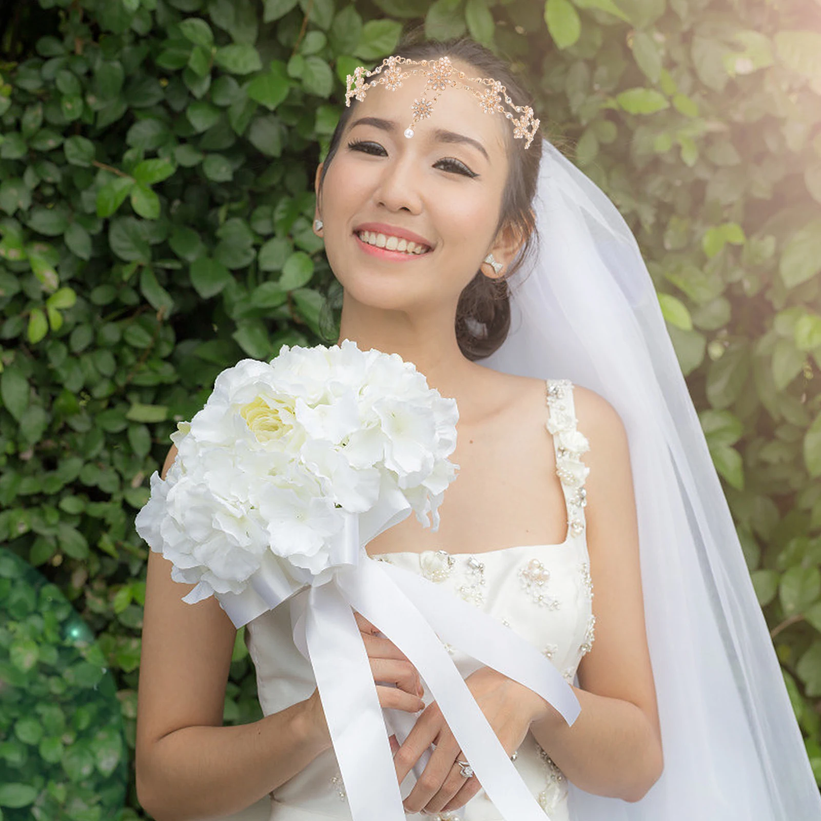 

3 Pcs Holiday Headdresses Pendant Headb s Wedding Bride Hair Accessories Bohemian Decor Pearl Chain Headdresses