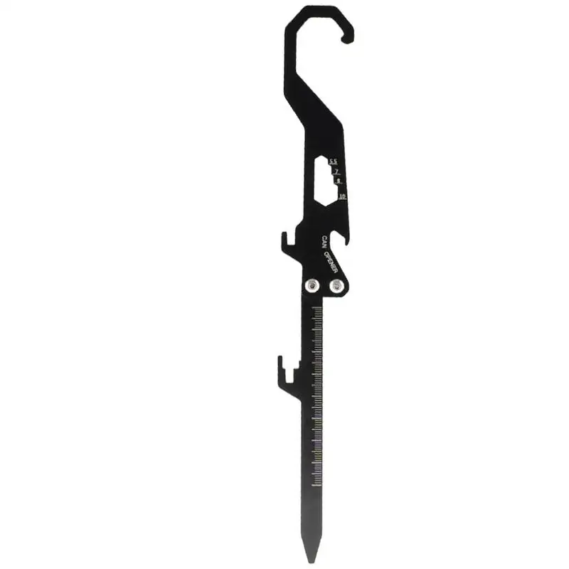 

Outdoor Incense Coil Stake Metal Incense Coil Holder 25cm/9.8inches Multifunctional Camping Accessories Nut Wrench Bottle Opener