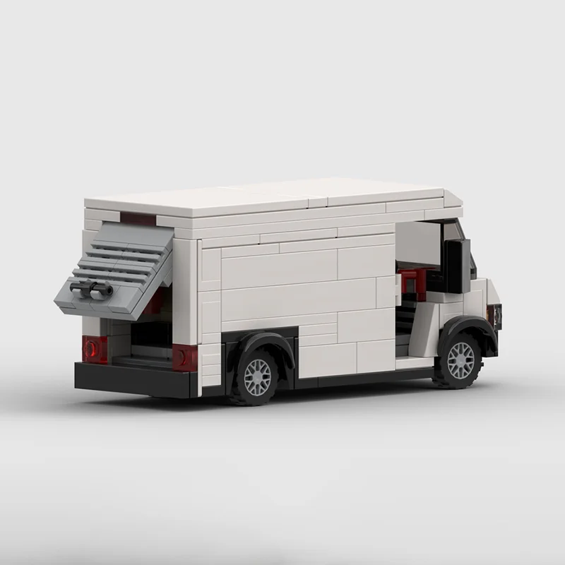 都市車両モデル Moc ビルディングレンガ モジュラーメール配達トラックモデル テクノロジーブロック クリスマス DIY おもちゃ 建設ギフト