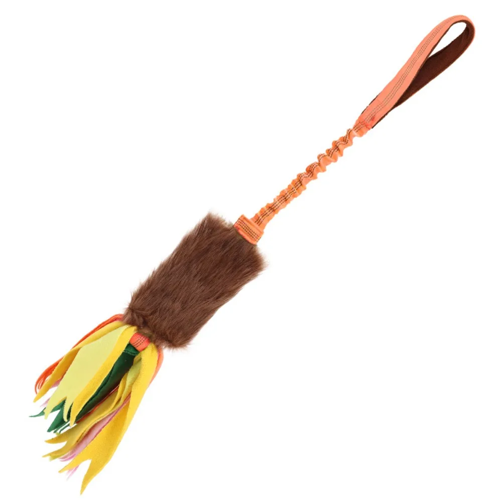 

Puppy Rope Toy Colorful Dog Tug Toy Plush Squeaky Pet Chew Toy Elastic Drawstring Dog Interactive Toy Cleaning Teeth