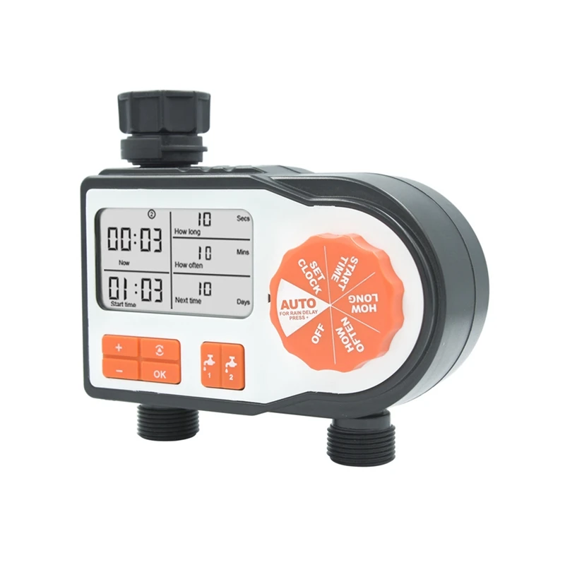 Outdoor Garden Hose Watering Timer Outdoor Garden Intelligent Watering Controller Waterproof, UV Resistant, Individual Program