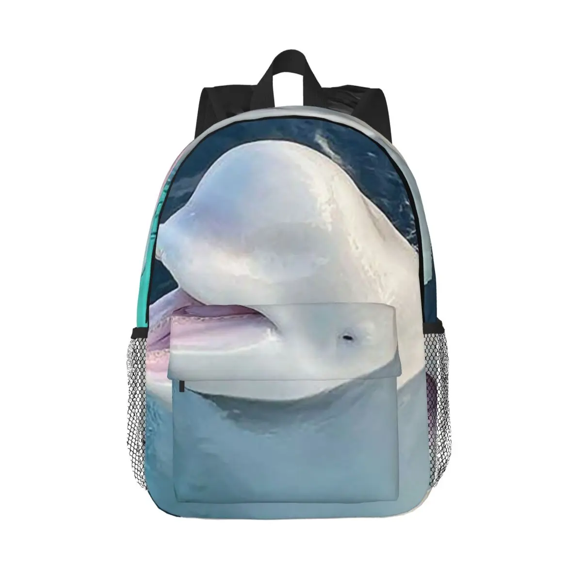 Dolphin Underwater Themed Backpack Daypack Large Capacity Boys Girls BookBag Shoulder Bags for Men Women Children School Bag
