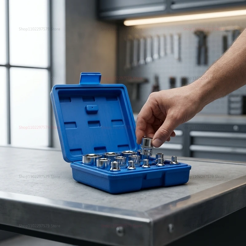 14PCS E StarTorx Socket Set Includes E4-E24 External Hex Hand Tools Auto Repair Durable Automotive Tool Kit for Mechanic Repairs