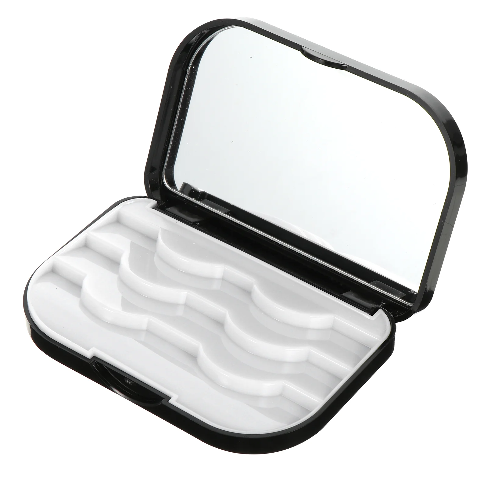 

Eyelash Storage Box Empty Organizer Holder Tweezers Curler False Container Plastic Travel