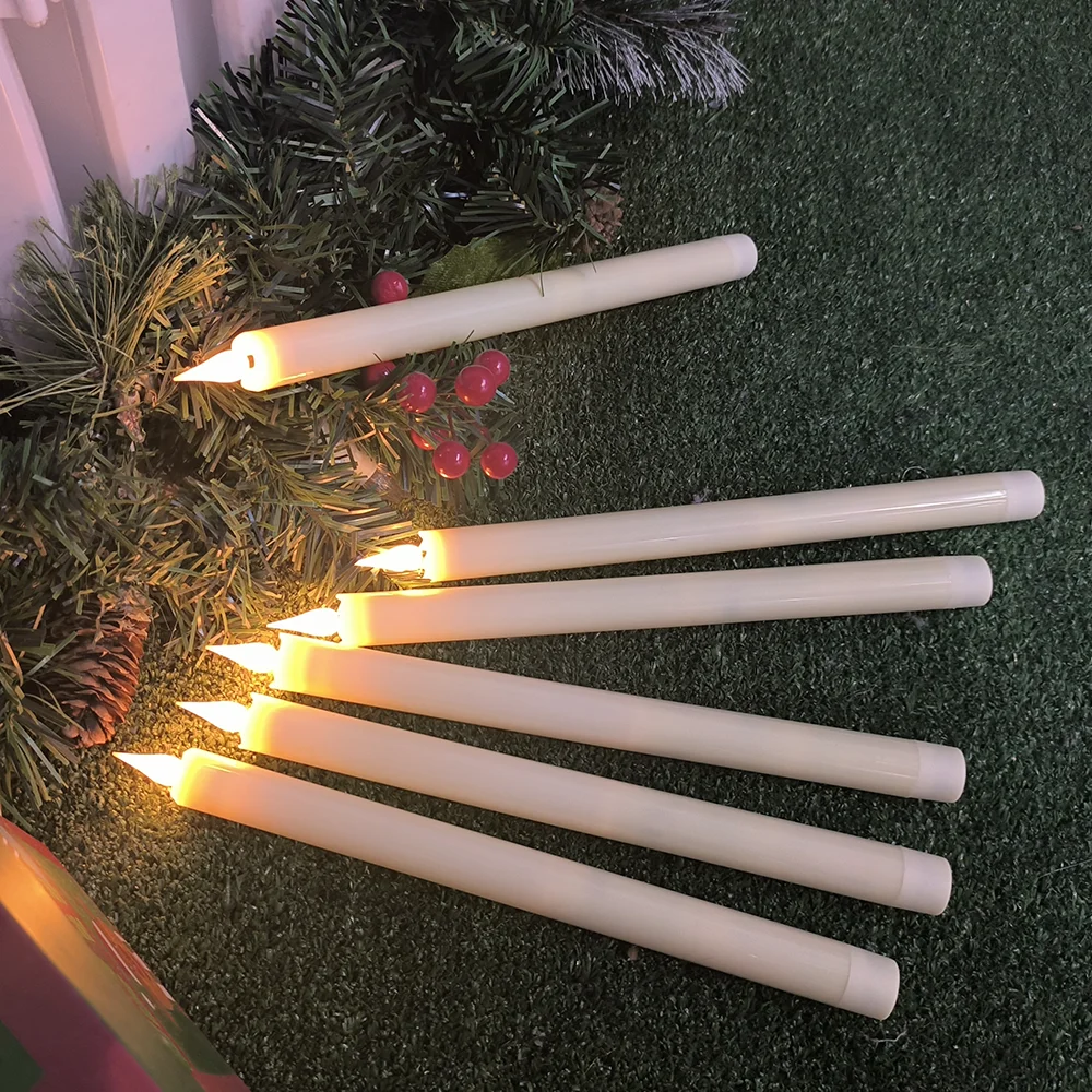Flickering Flameless LED Table Candles with Remote Control Realistic Candle Lights Romantic Decor for Wedding Dinner Party Home