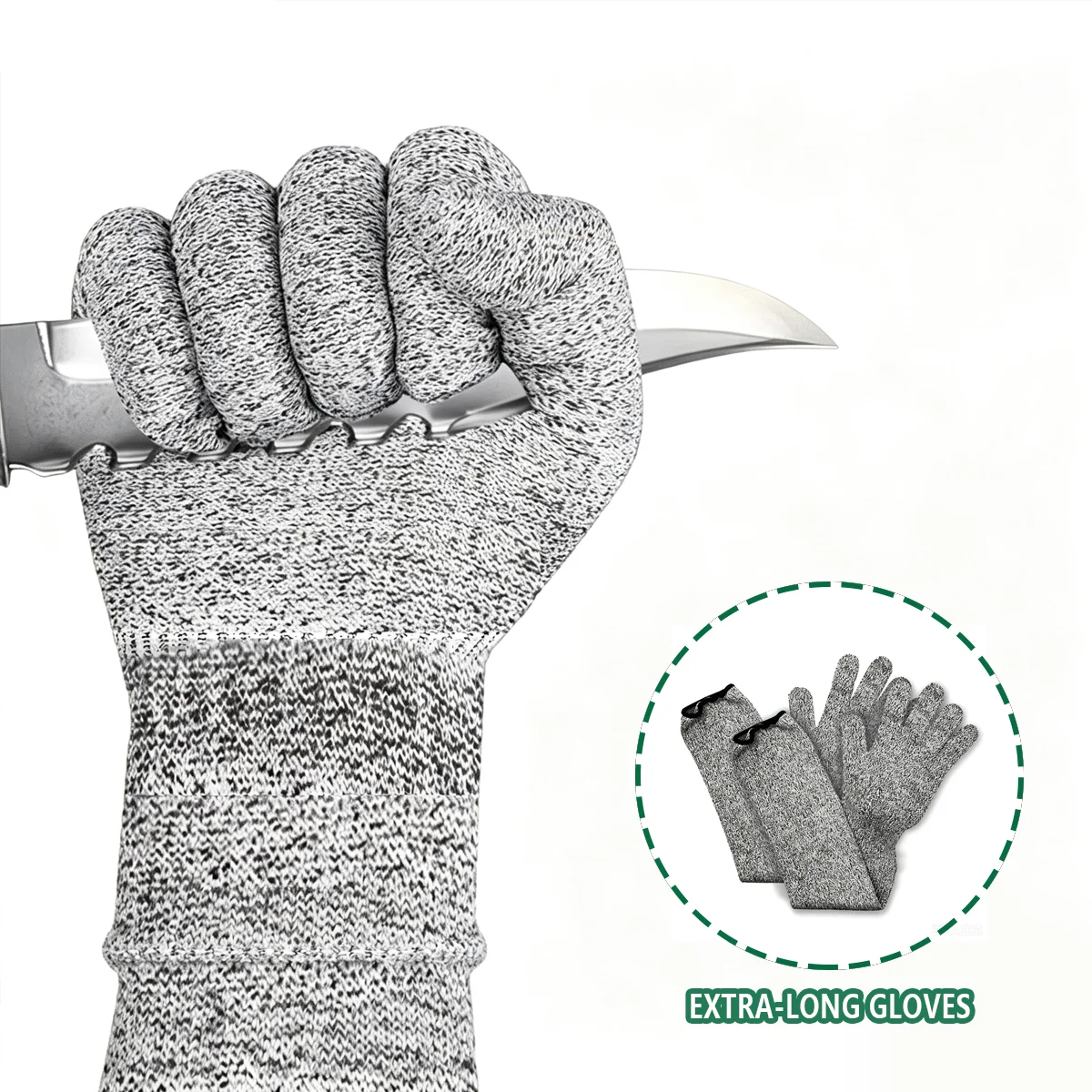 Level 5 Safety Anti Cut Gloves High-strength Industry Kitchen Gardening Anti-Scratch Anti-cut Worker Extra-long Gloves