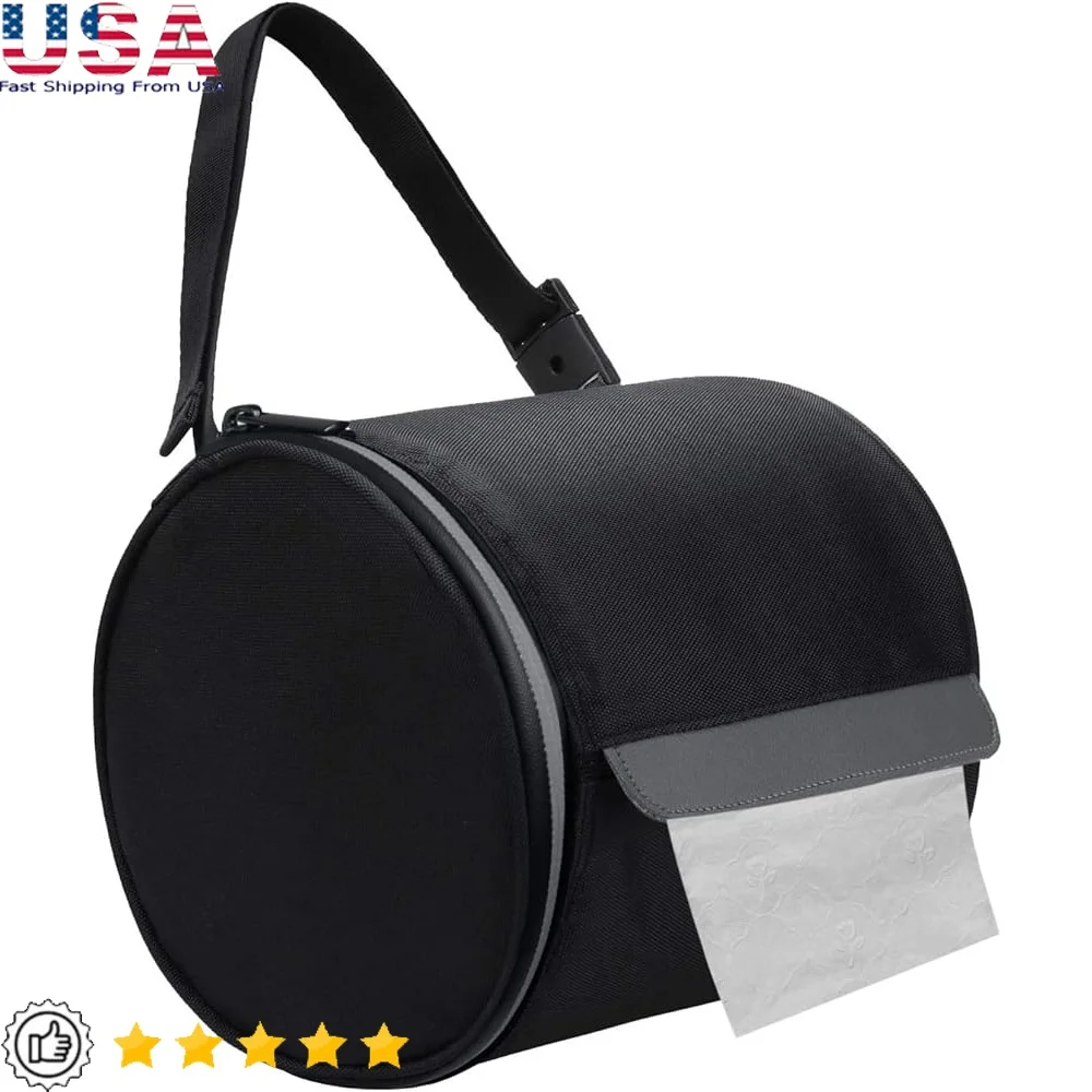 

Держатель для туалетной бумаги с защитой от кошек, водонепроницаемая подвесная сумка для хранения рулонов, регулируемый ремень, портативный складной дизайн