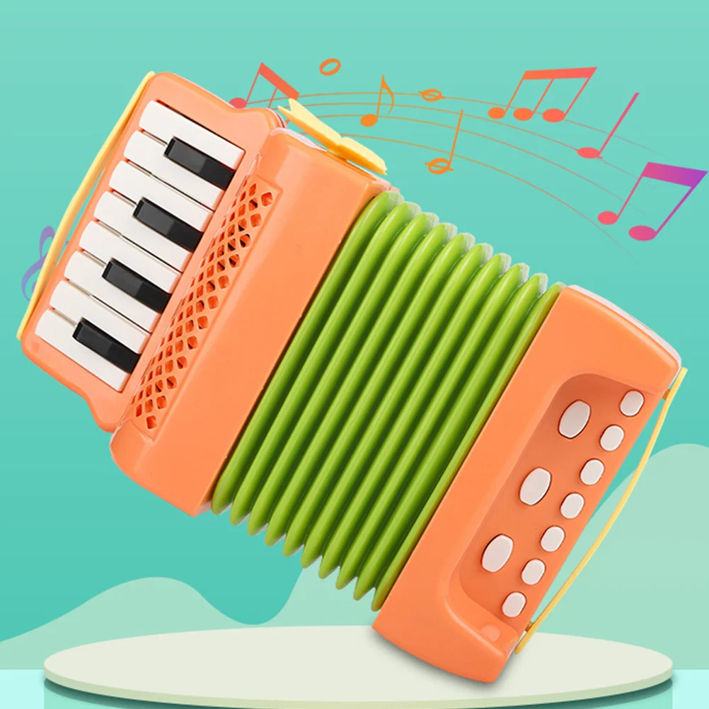 Children's Accordion Instrument Hand Drawn Performance Preschool Musical Kids Plastic