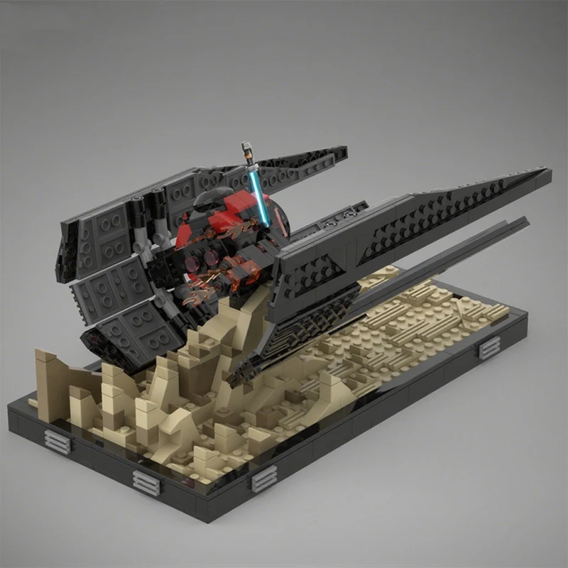 648 Uds. MOC Pasaana Encounter Diorama colección Star Battle bloques de construcción regalo de Navidad Kit amigable para principiantes asistido