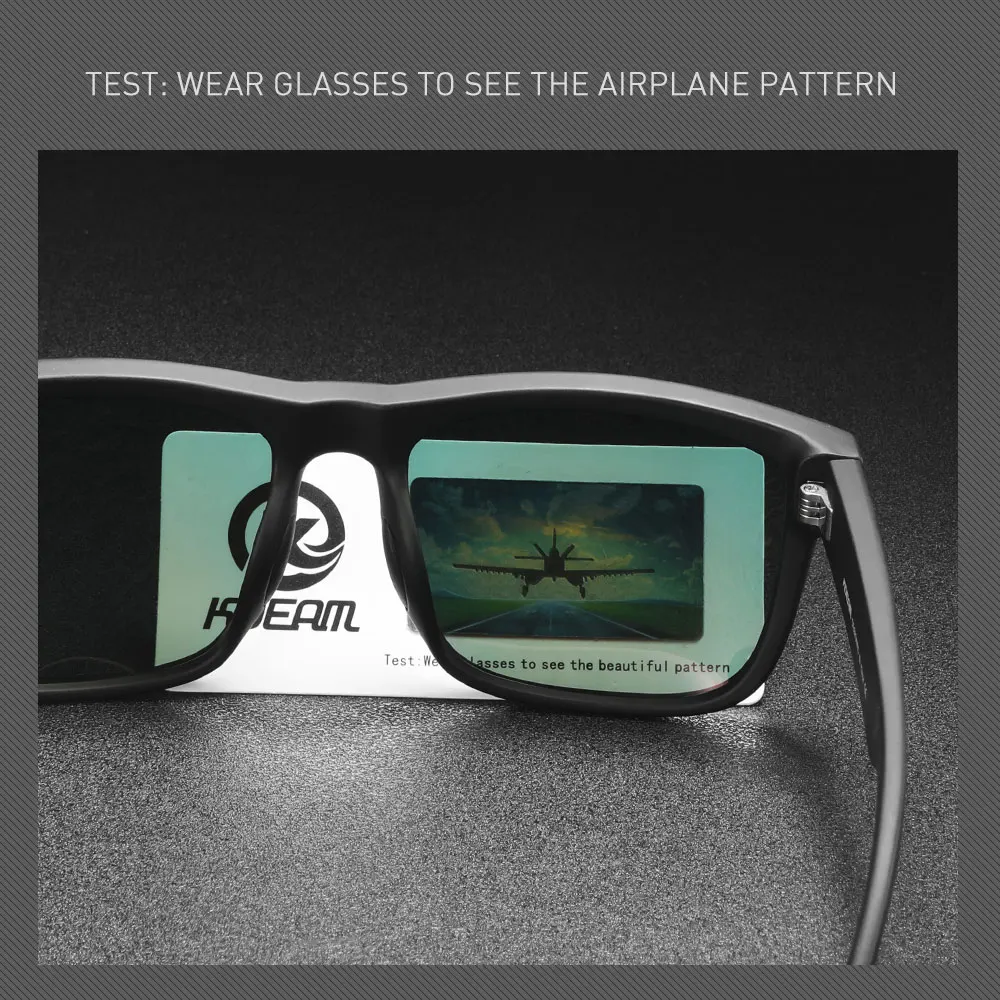 KDEAM New Fishing Sunglasses For Men Polarized And UV400 Protection Lens With Carrying Zipper Case KD335