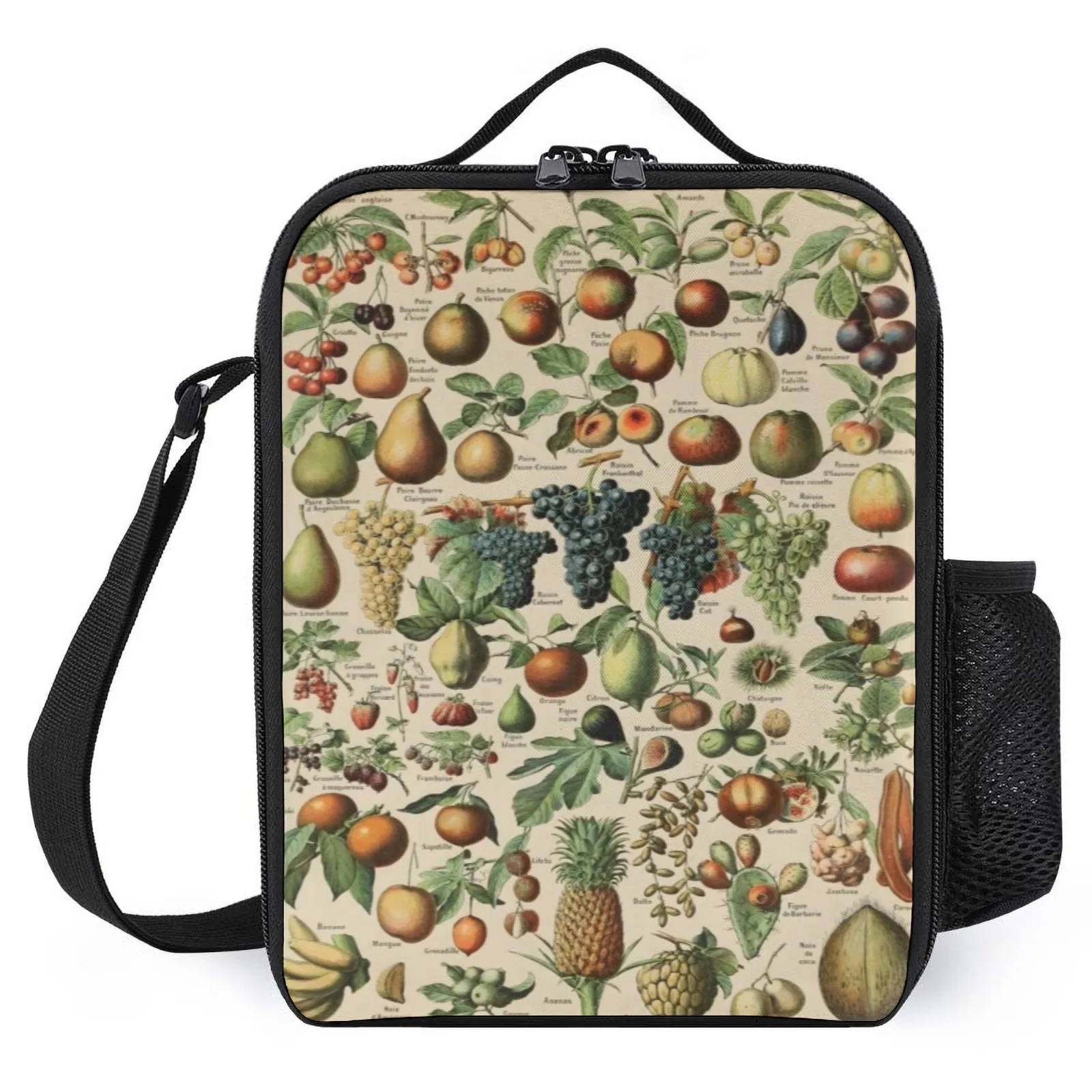 

FRUITS by Adolphe Millot Bolsas Printed French School Teacher Gifts Lunch Bag For Man Insulation Lunch Box Bag