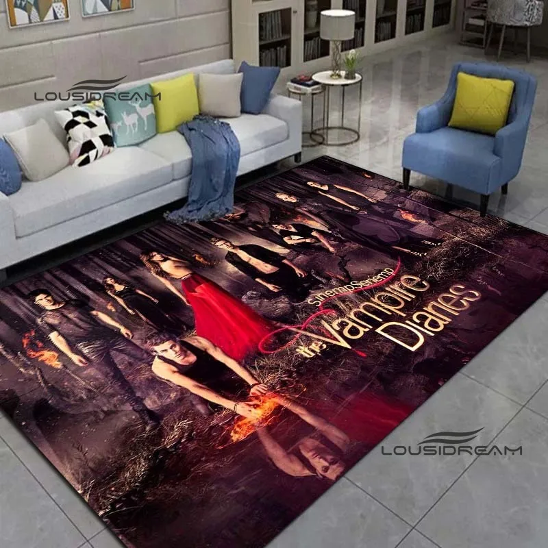 Vampire Diaries Carpet American Horror Fantasy Romance TV Series rug living room bedroom large area soft rug children's room rug