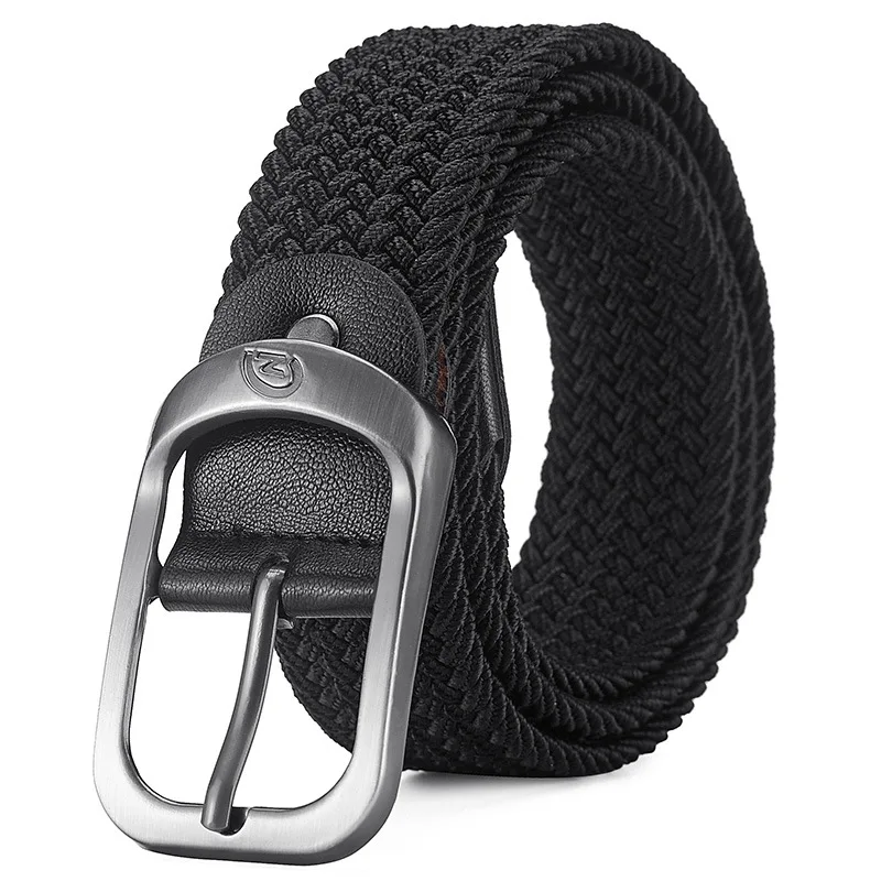 

Daily Men's Belt Casual Woven Elastic Belt Outdoor Sports Women's Belt No Need for Punching Climbing Work Belt For Men Women