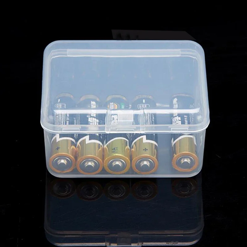 Transparent Plastic Storage Box Jewelry Storage Container Portable Earring Ring Earplugs Packaging Storage Case