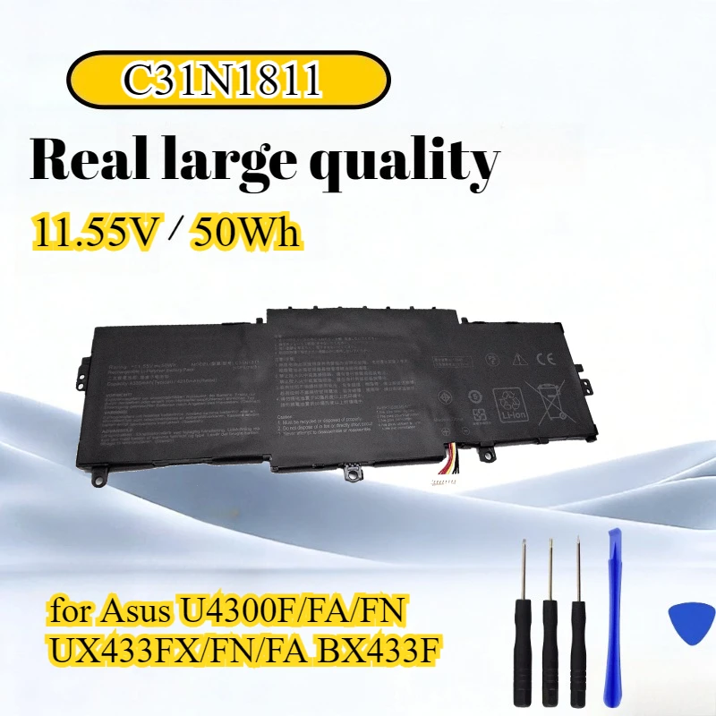 

C31N1811 11.55V 50Wh Li-polymer Laptop Battery for Asus U4300F/FA/FN UX433FX/FN/FA BX433F