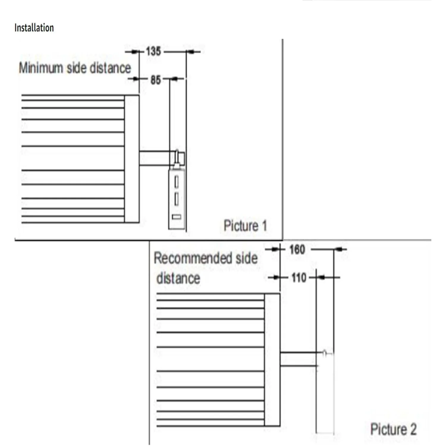فتاحة باب أوتوماتيكية قابلة للطي، مصراع أسطوانة كهربائي تجاري بقدرة 110 وات مع جهاز تحكم عن بعد، طاقة 800 نيوتن (تغطية 2.5 متر مربع)