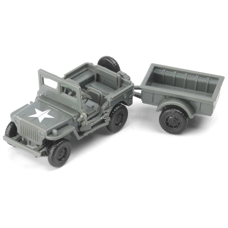 4D Assembly 1/72 US Willys  MB General Purpose Car  Truck Military Vehicle  Men Toy DIY Assembly Off-road Car Model