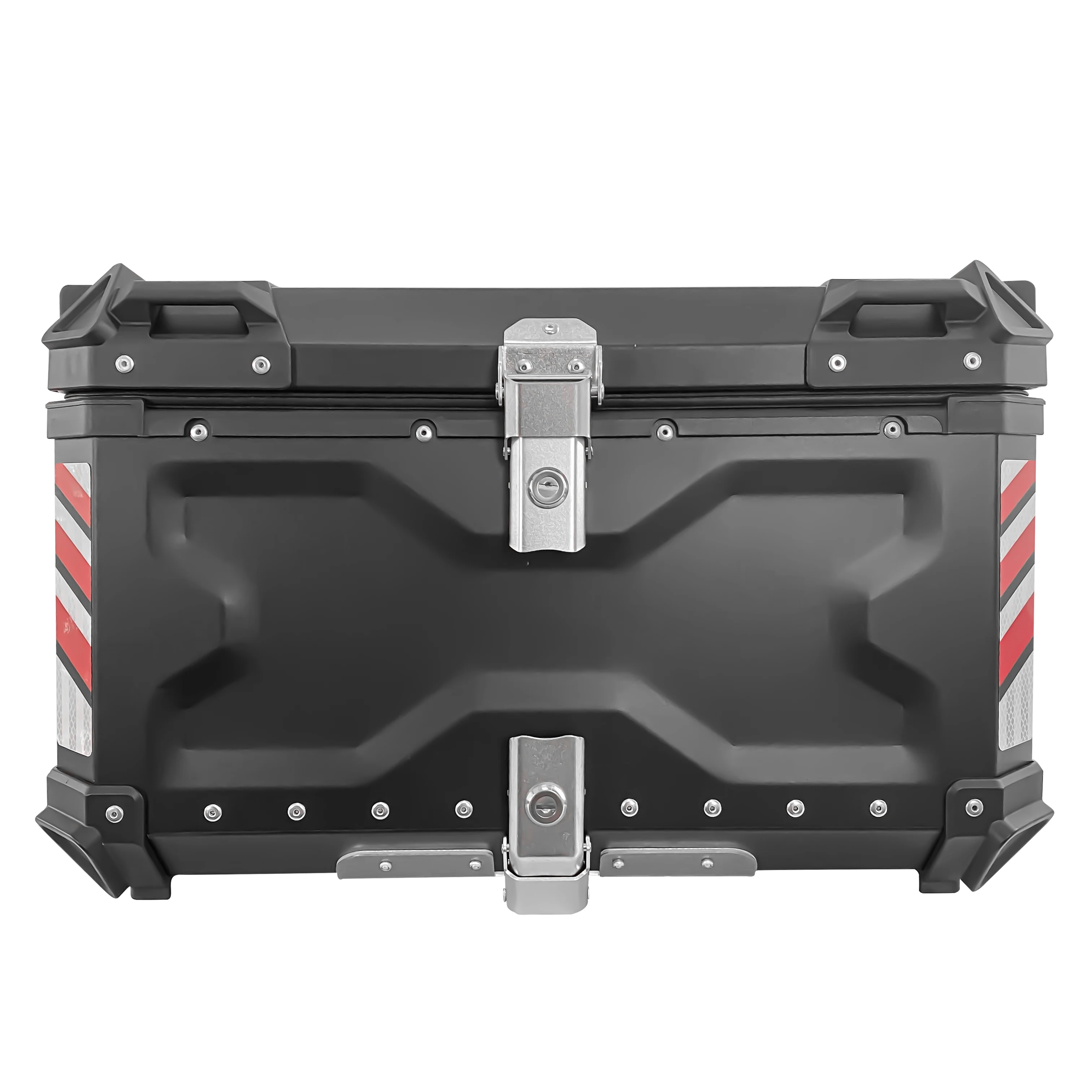 80L X design Motorcycle Tail Box Aluminum Storage Luggage Rear Top Case bike top box motorcycle aluminum alloy box