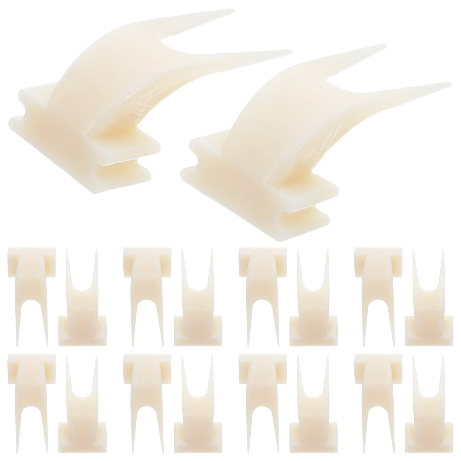 

50Pcs Bird Fruit Skewer Cage Mounted Feeding Fork Large Plastic Parrot Parakeet Fruit Holder Hanging Bird Food Holder