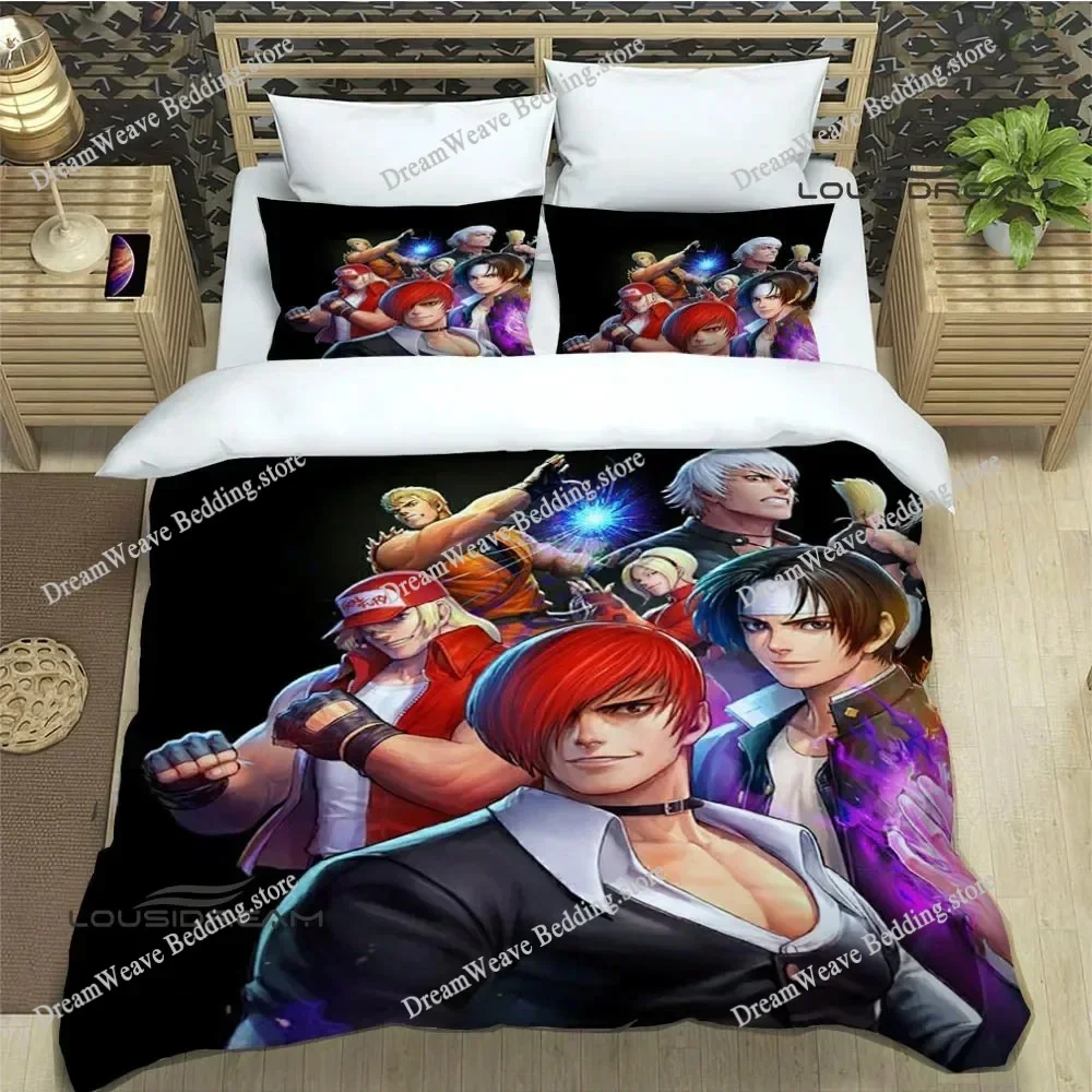 3D Game KING OF FIGHT Bedding Sets Exquisite Bed Supplies Set Duvet Cover Bed Comforter Set  Bedding Set Luxury Birthday GiftFQH