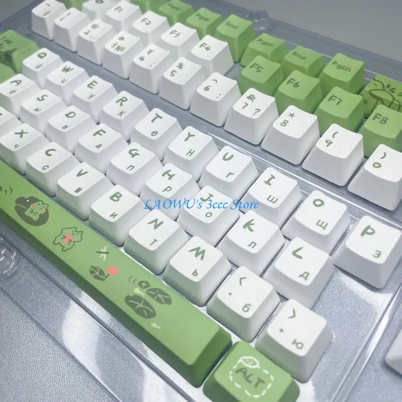 

Y8AD Comfortable XDA Keycaps Russian Keycaps Key Caps for Typists Gamers MX Switching