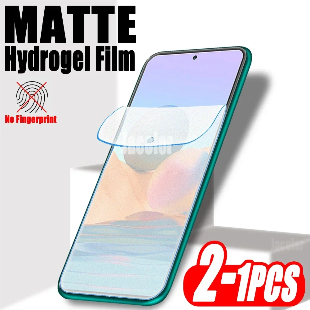 1-2 uds película de hidrogel mate para Xiaomi Redmi Note 10S 10 Pro Max 10T 5G Redmy Note10Pro Note10S Note10 5 G Protector de pantalla suave