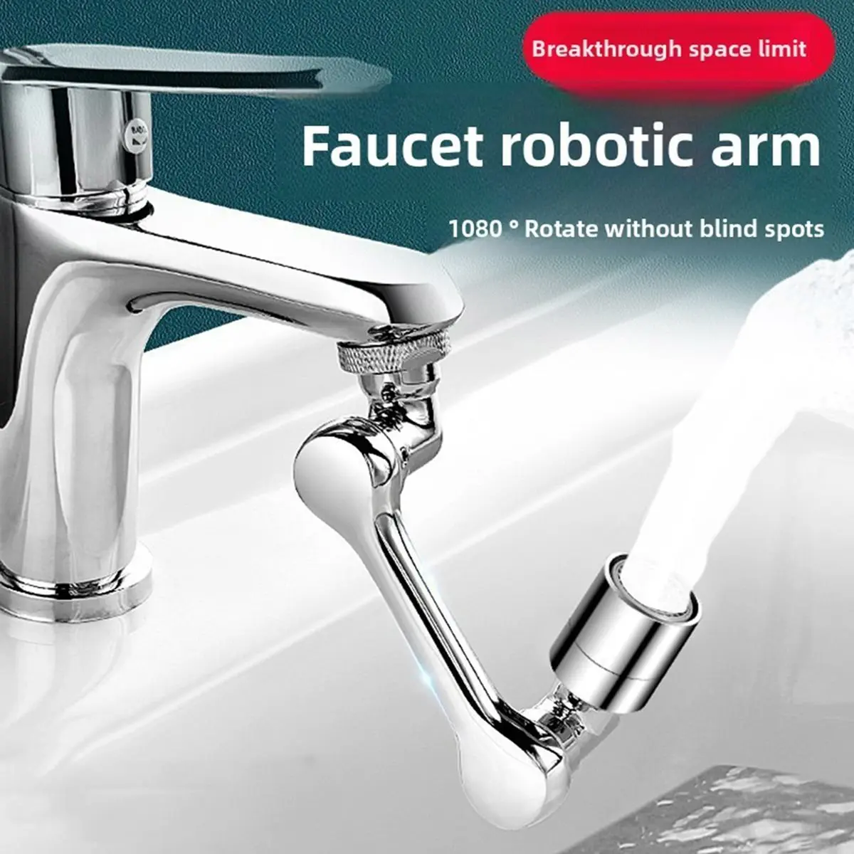 

【frki】 Multi Swivel Faucet for Kitchen Faucets Extender Tap Robot Arm Faucet Extension Bathrooms Accessories Extensible 6pcs