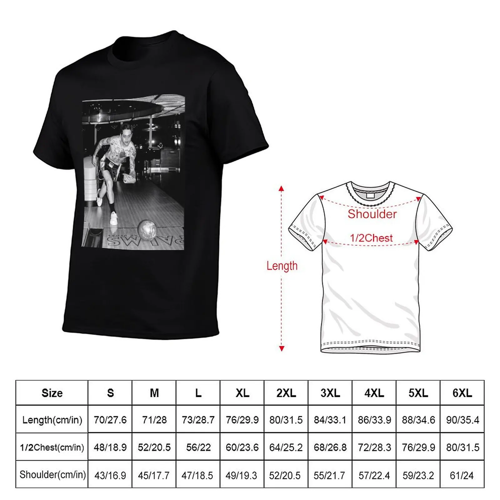 Bowling pete Davidson T-Shirt Work Duty Casual T-Shirt