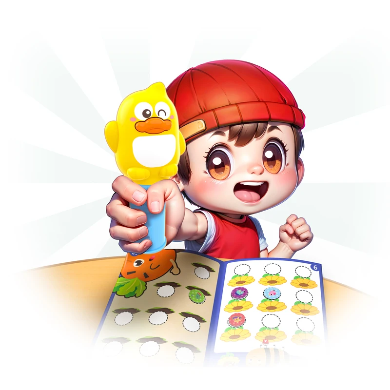 

Funny various cartoon patterns magic stamp stickers with large picture album