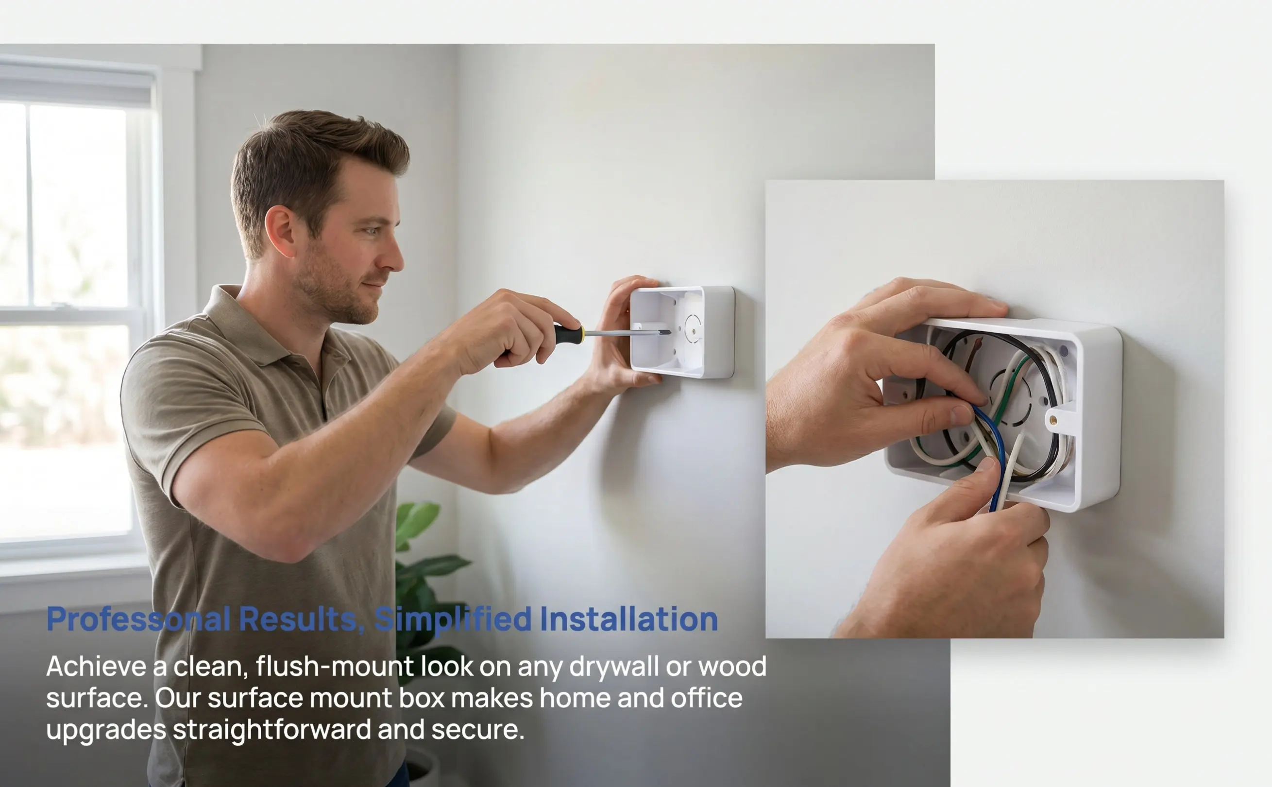 5Pcs Wall Socket Box Cavity Wall Flush Mount Installation for Sockets Lights Power Or Low Voltage External Junction Boxes