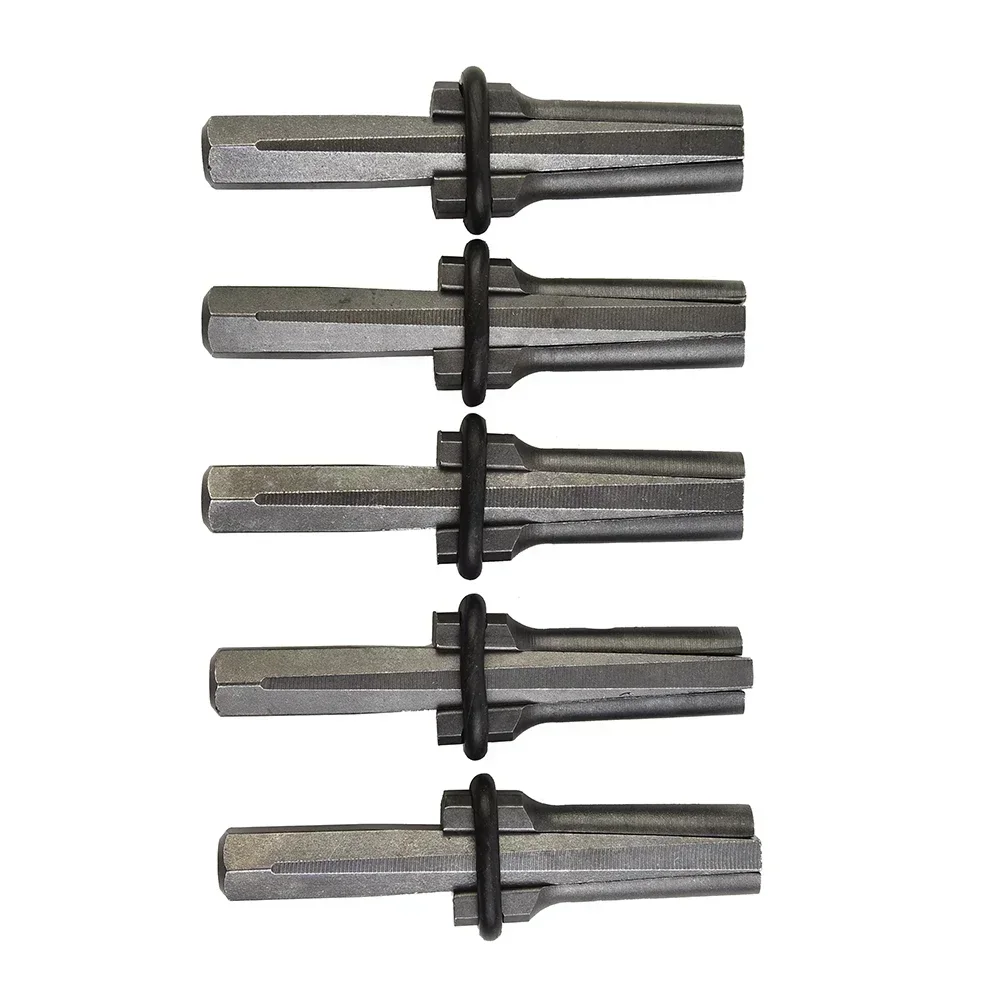 Gesplitste Stenen Moeiteloos Met Stalen, 5 Set 916 Inch Plug Wiggen Veren Vulplaten Rock Stone Splitter Handgereedschap 14Mm