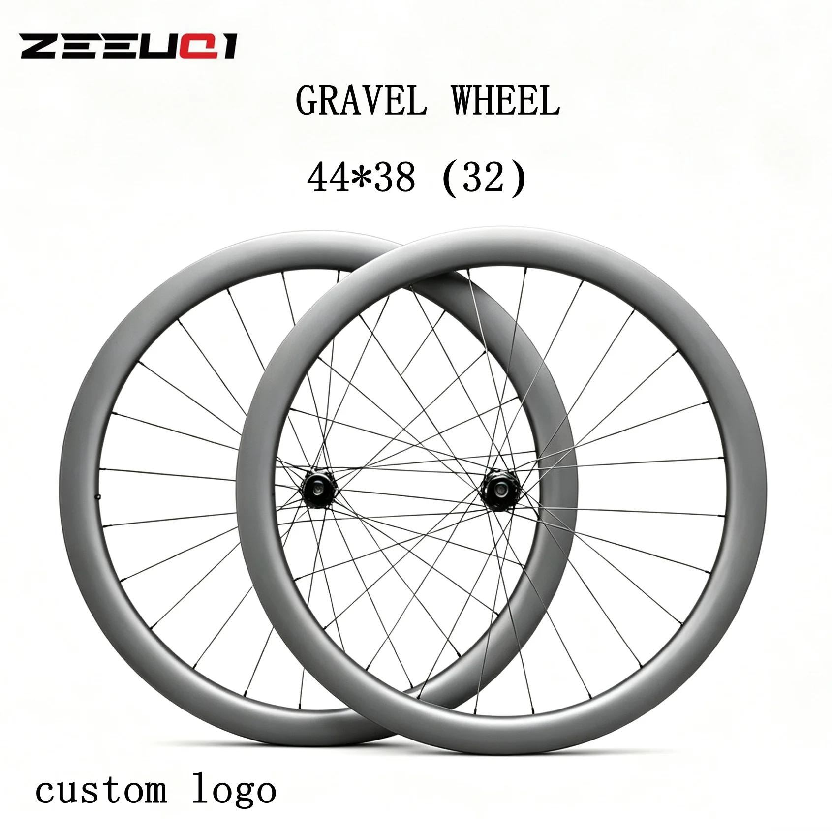 700C Gravel Carbon Wheelset 32mm Inner Width 44mm Depth,Center Lock Disc Brake,36T Ratchet Hub,HG XDR Driver Cyclocross Wheel