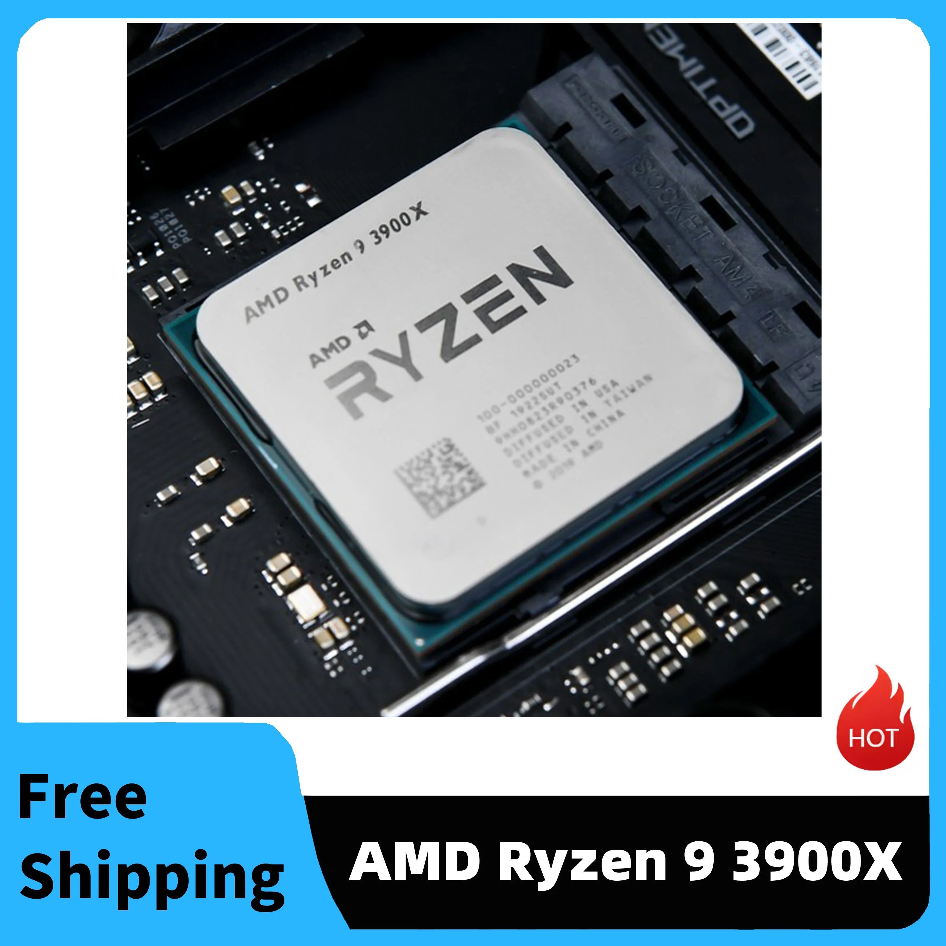 

AMD Ryzen 9 3900X cpu chips 12-core 24-thread 3.8GHz frequency 64MB Socket AM4 unlocked desktop processor computer