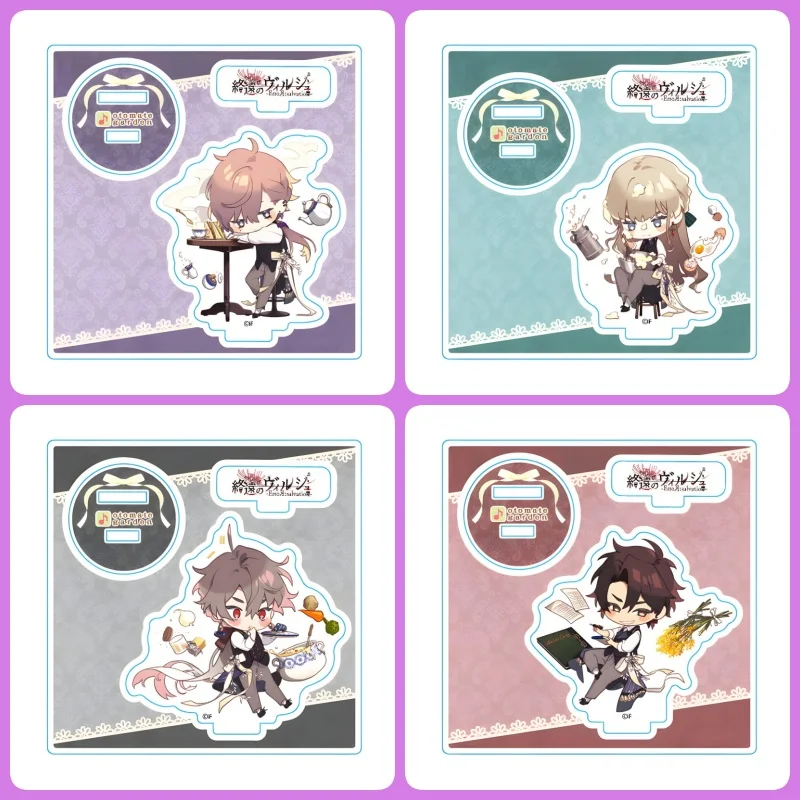 Virche Evermore Ceres Yves Lucas Proud Cafe Series Chibi Acrylic Standee Ornament Festival Birthday Car Keychain