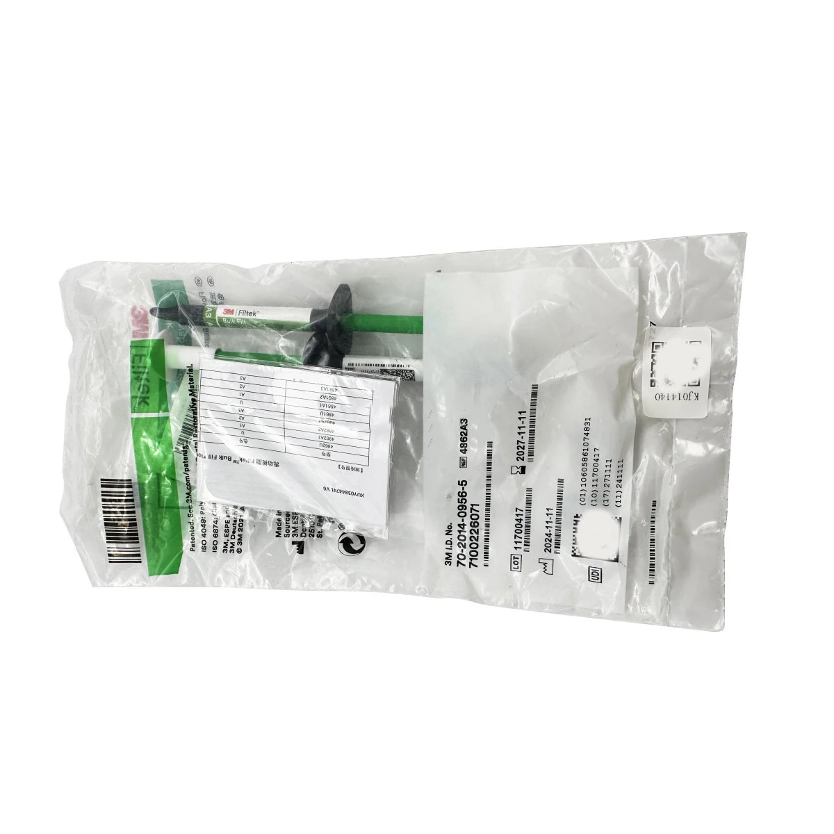 

3M ESPE Bulk Fill Flowable Restorative 2Pcs/pack Dental Universal Composite Resin Light Cure Filling Materials A1 A2 A3 U Shade