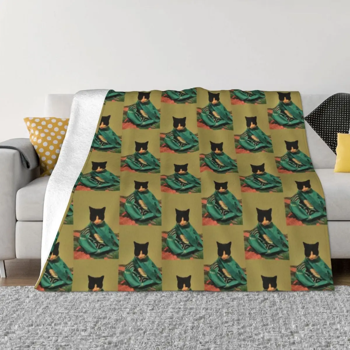 

Shhhhh! Don't let the cat out of the bag Throw Blanket Thermal Blanket Quilt Blanket Blanket Luxury