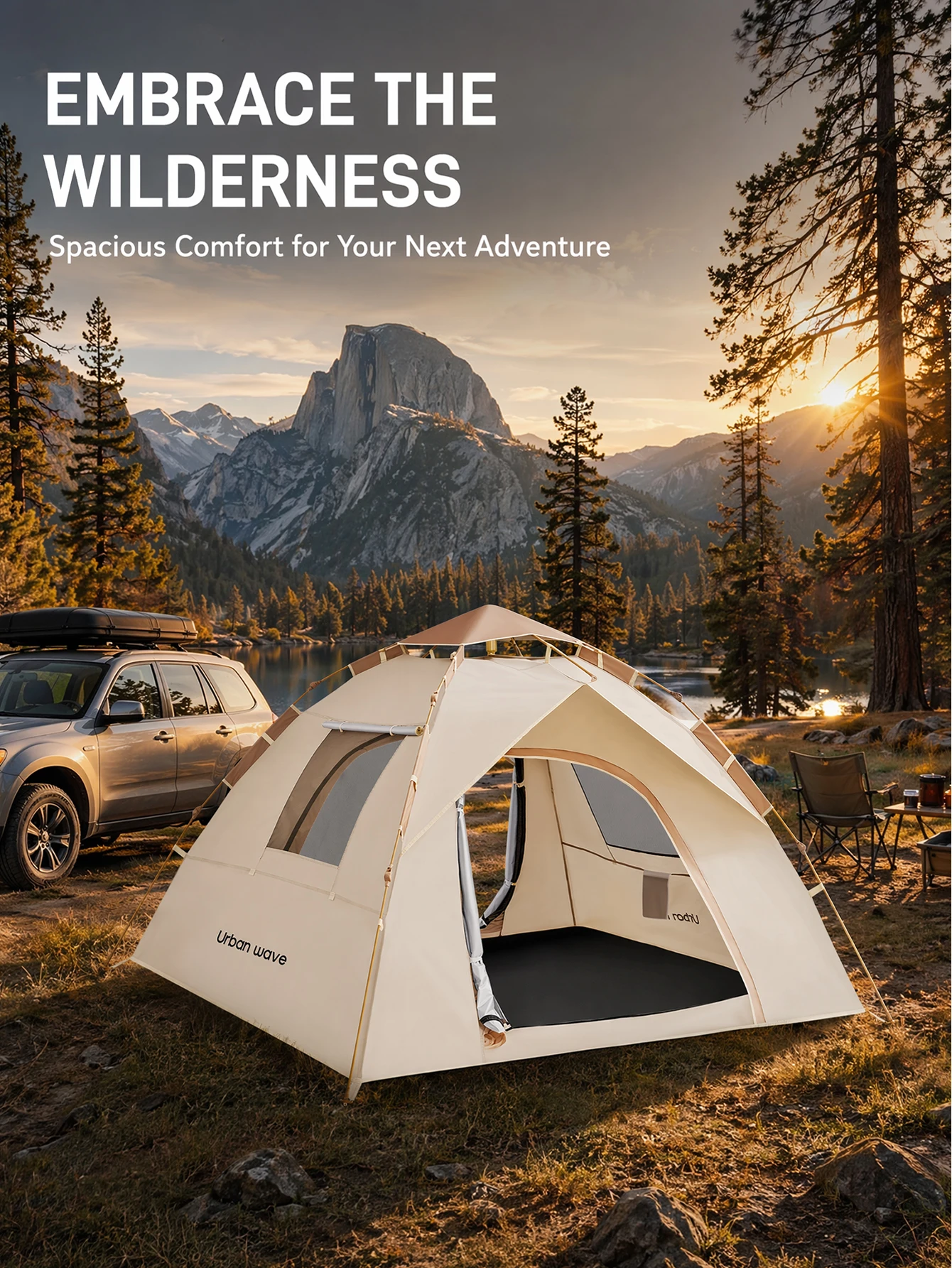 Automatic Pop-up Camping Tent, - Outdoor Adventure Tent 评论和价格