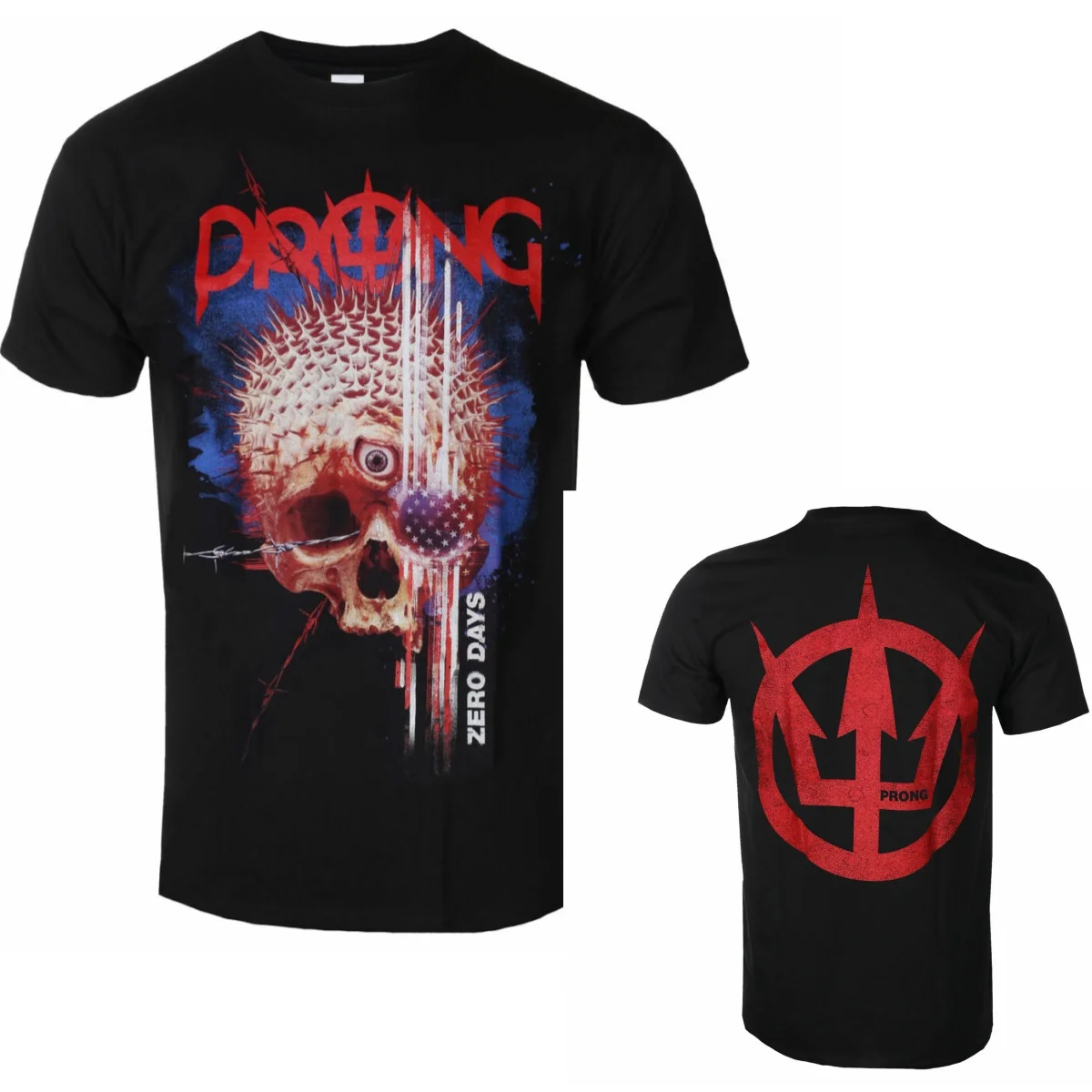 Y2k Prong Band Graphic Cotton T-shirt Unisex Summer Short Sleeve Fashion Brand Tee Luxury Casual Vintage Tees