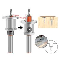 8mm Shank Adjustable Countersink Woodworking Router Core Limiter Alloy Drill Bits Wood Drilling Milling Cutter Screw 2.8mm 3mm