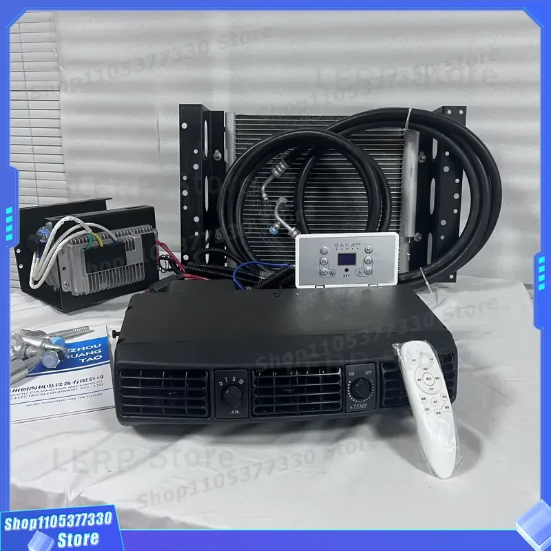 Universal 12V Electric Tractor AC Kit Mini Air Conditioning System for Car and Electric Vehicle Compact Cooling Unit Auto