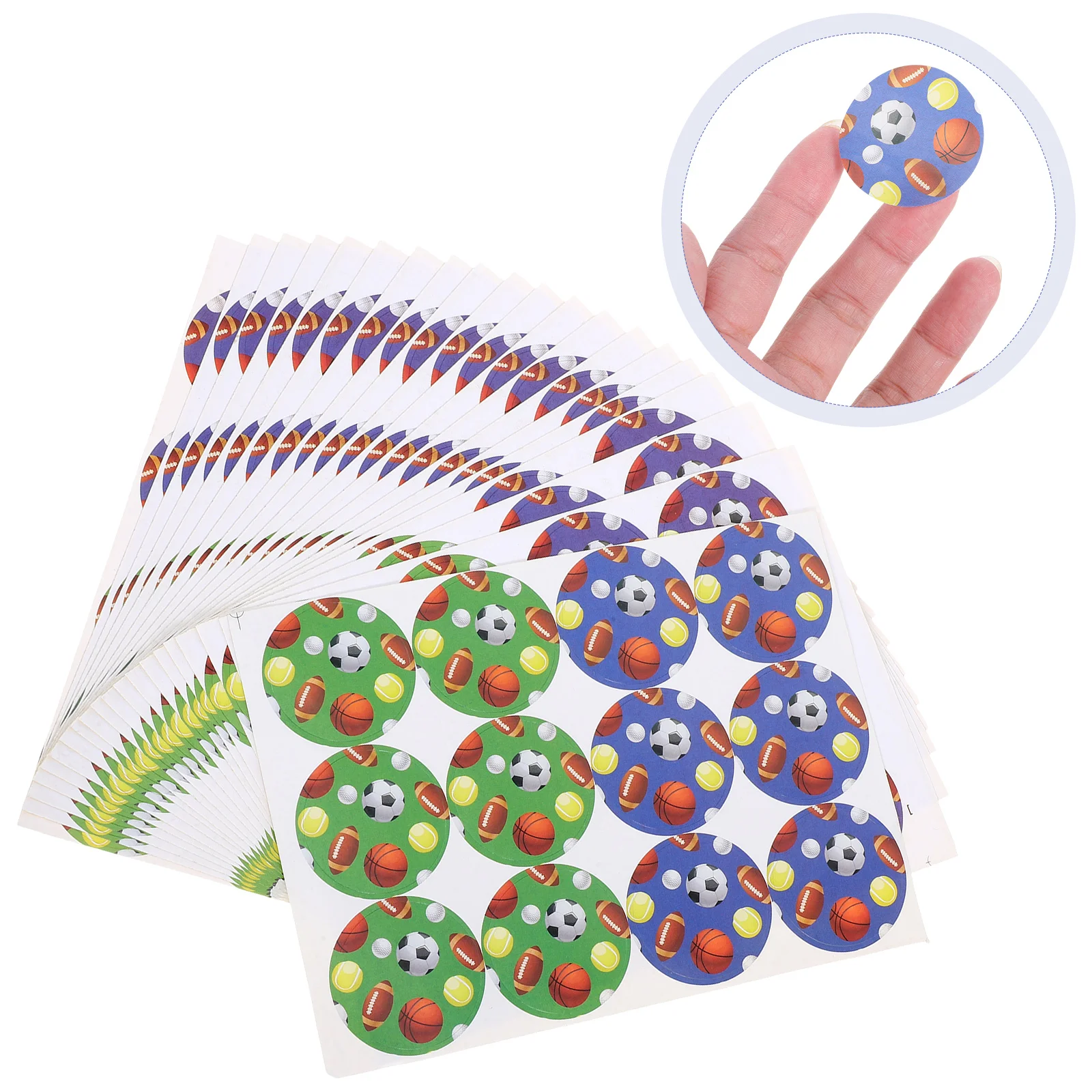 

20 Sheets s Sports Ball Stickers Soccer Baseball Football Decals For Birthday Party Classroom Decorations Adhesive Tiny