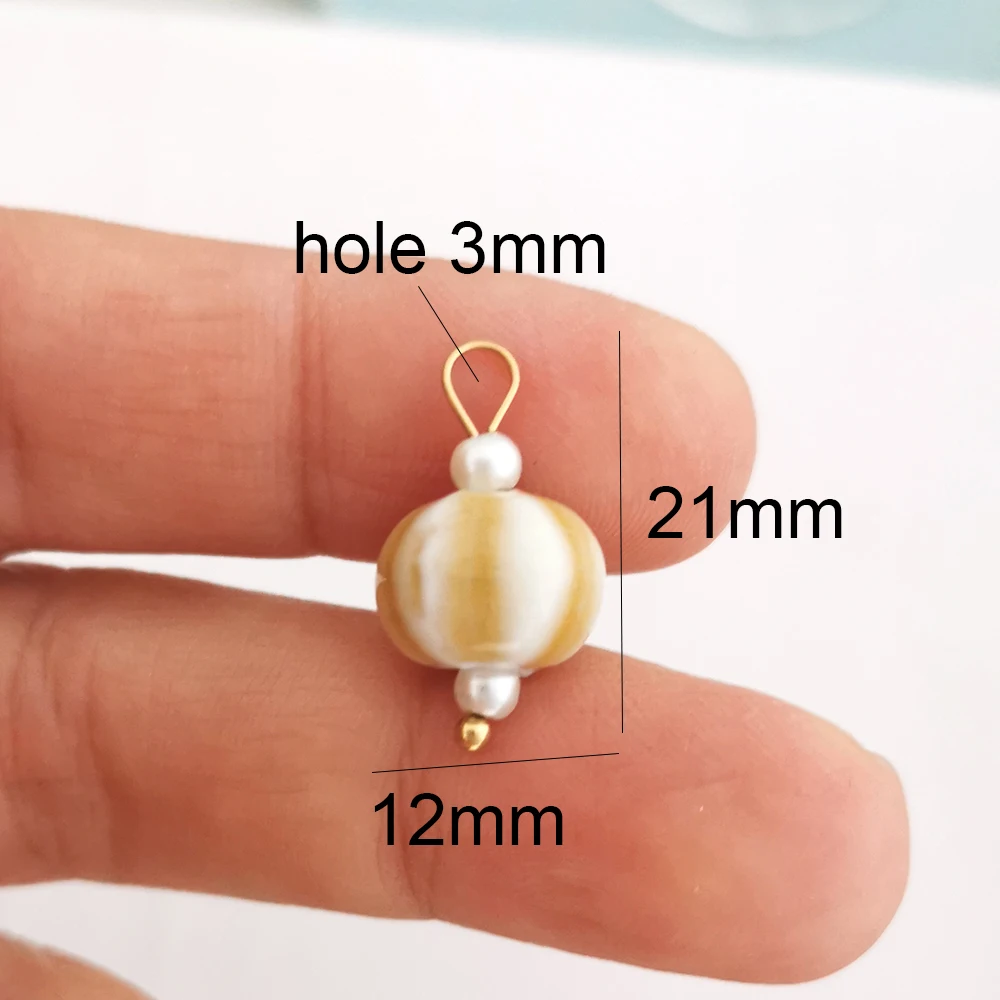 Ceramics Pendant Charm for DIY Jewelry Making