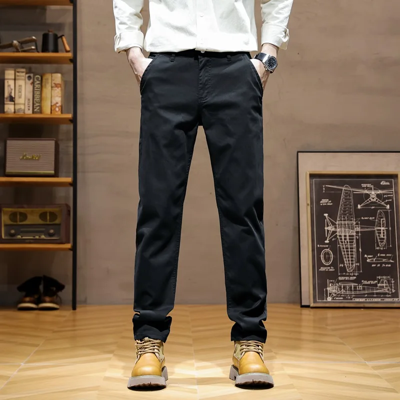 Jeans da uomo di marca di alta qualità moda Casual stile classico pantaloni Slim Fit marchio maschile pantaloni dritti elasticizzati avanzati di