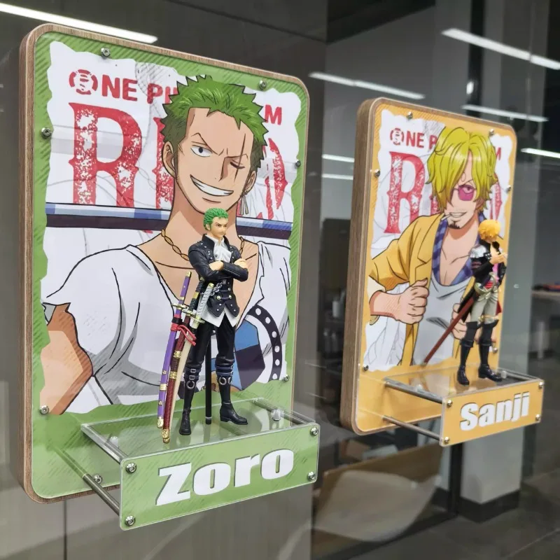 One Piece periphere Modellornamente Ruffy Zoro Figur dreidimensionale dekorative Malerei Szene Bild Fotowand