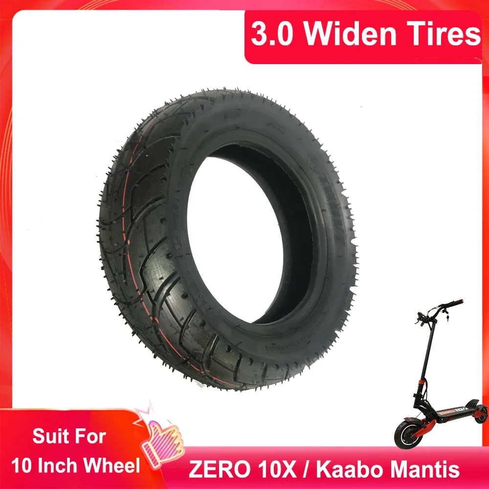 10 inch widen tire 10X3.0 80/65-6 road tire electric scooter thicken widen inflatable tyre zero 10x kaabo mantis pneumatic part