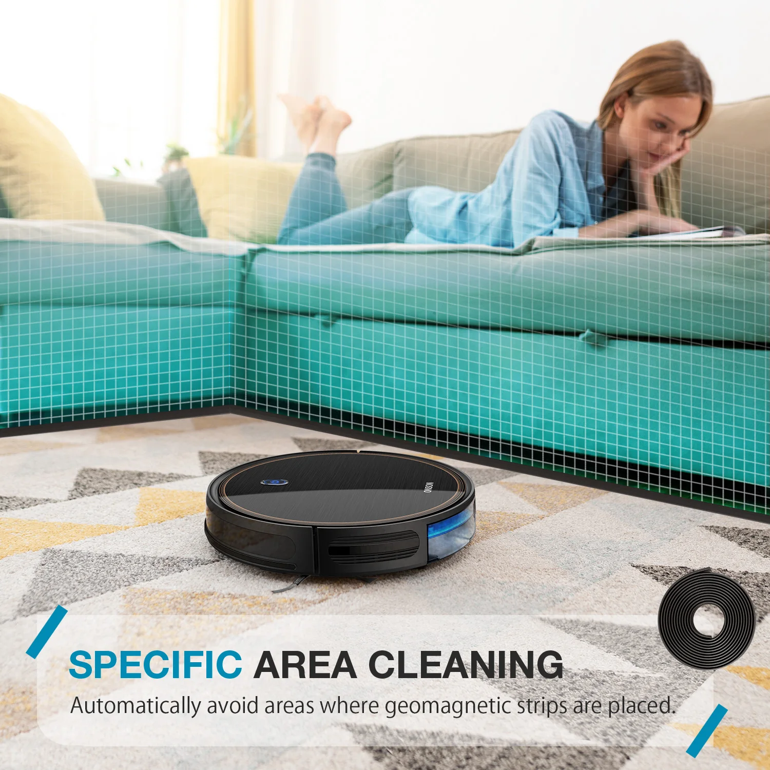 For ONSON J10C Smart Automatic Cleaner Gyroscope Scheduled Wifi Mop Robot Vaccum with Boundary