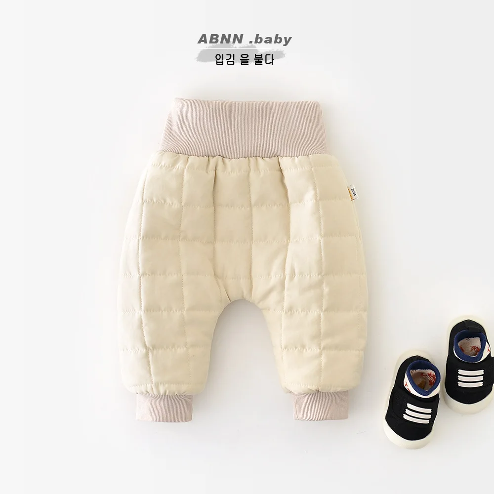 2025 зимние новые бархатные толстые теплые штаны для малышей, хлопковые повседневные штаны для маленьких мальчиков, флисовые брюки с героями мультфильмов для девочек, одежда для малышей